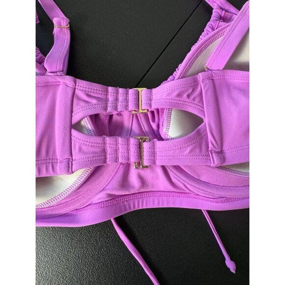 Wild Fable Shirred Underwire Swim Top Size 24 - Picture 3 of 6